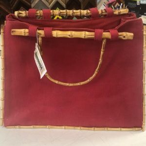 Tiki bamboo red purse